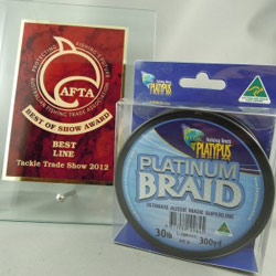 Плетеный шнур Platypus Braid Platinum – лучший на Tackle Trade Association Show в Австралии